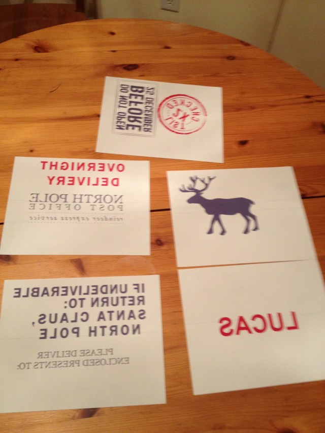 Graphics reverse printed